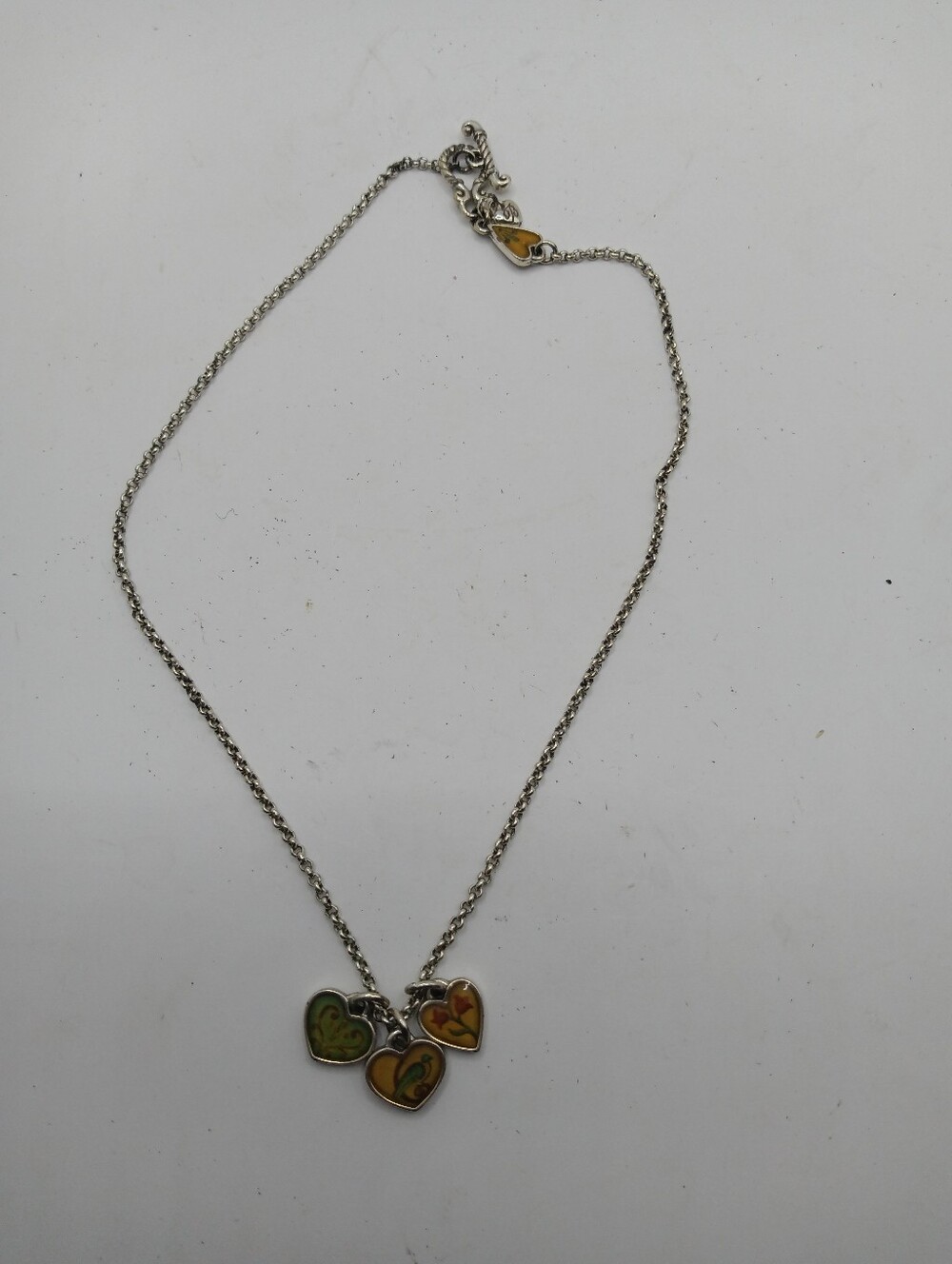Brighton Piccadilly Inspirational Triple Heart Charm Necklace